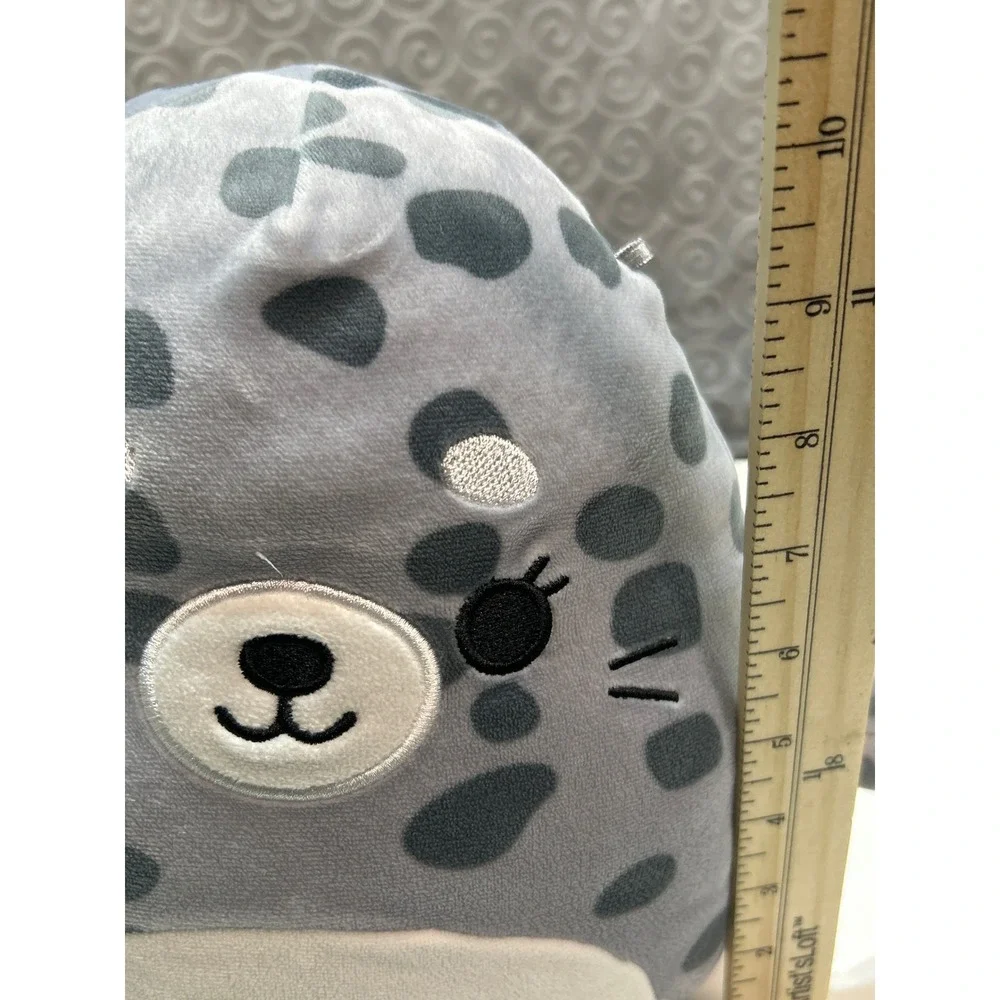Squishmallow Seal Plush Gray Spotted Stuffed Animal‎ Toy